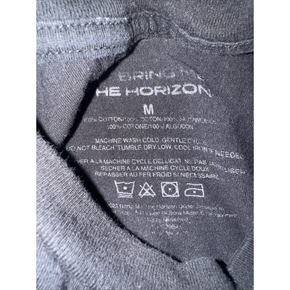 Bring Me The Horizon BMTH Band T-Shirt Black Medium 19x26 Metalcore Graphic Tee - Picture 4 of 4